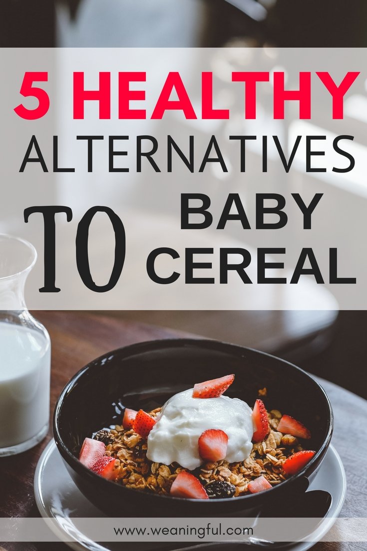 These 5 baby cereal alternatives are healthy, good for baby led weaning first foods at 6 months and above, and not to mention they are a great way to introduce solids to your baby.