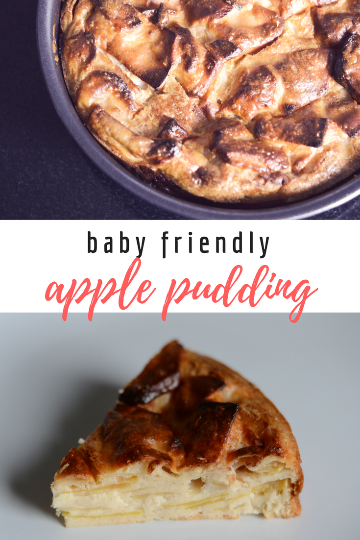 baby friendly blw cinnamon apple pudding