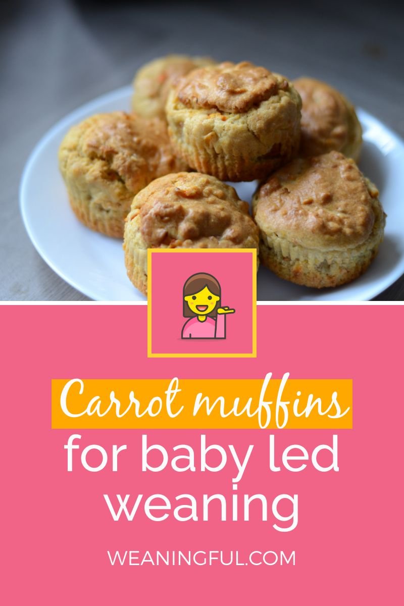 These carrot muffins are great for babies and toddlers and make great finger food from 6 months and up.