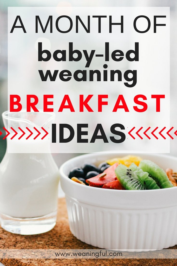 Baby led weaning breakfast ideas - blw healthy breakfast recipes for introducing solids - great finger foods and first foods for 6 months, 9 months, 1 year old - toddler food and picky eaters food