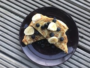 banana and blueberry french toast sandwich baby led weaning breakfast first foods finger foods
