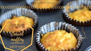 baby led weaning carrot muffins