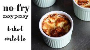 baby led weaning baked omlette no fry