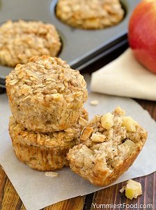 apple cinnamon baked oatmeal baby led weaning first foods finger foods