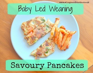 savoury baby led weaning pancakes recipe great for baby led weaning