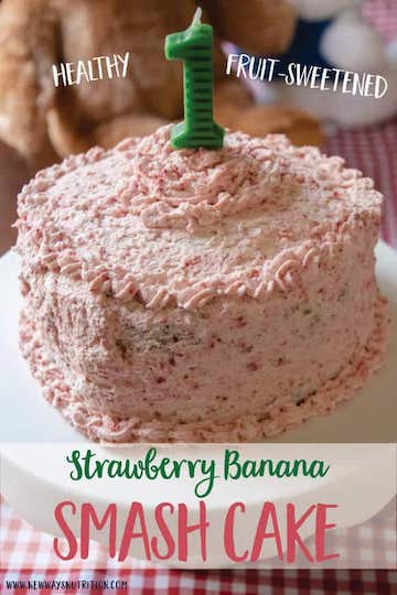 fruit sweetened smash cake