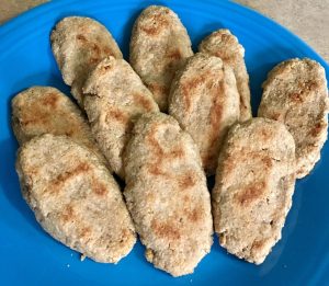 peanut and banana teething biscuits