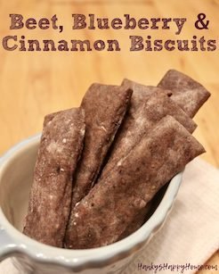 beetroot blueberry and cinnamon teething biscuits