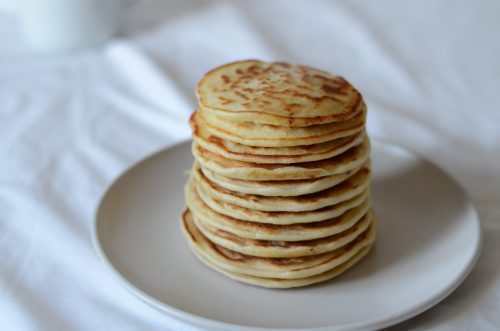 fluffy pancakes made with only 3 ingredients - great finger food for babies and toddlers alike