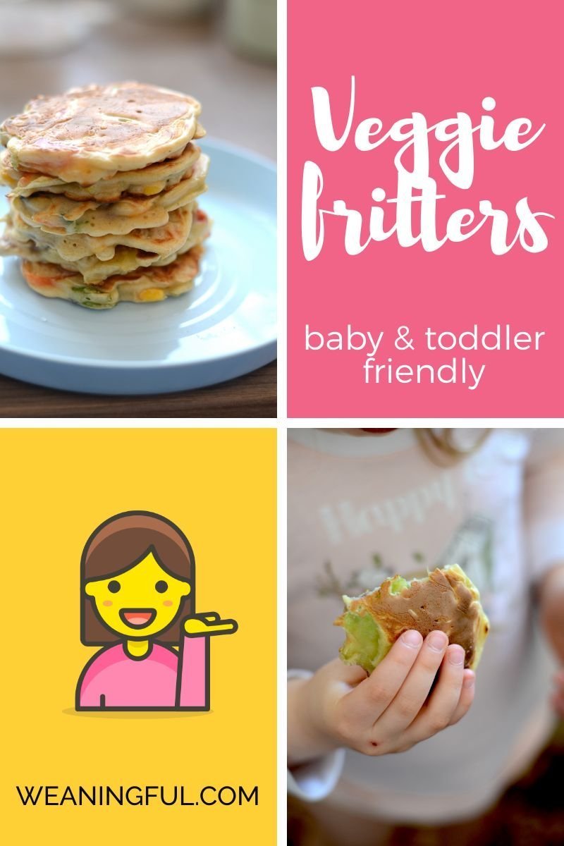 These healthy and easy veggie fritters for babies and toddlers are great finger food from 6 months and up and are packed with great nutrients for kids.