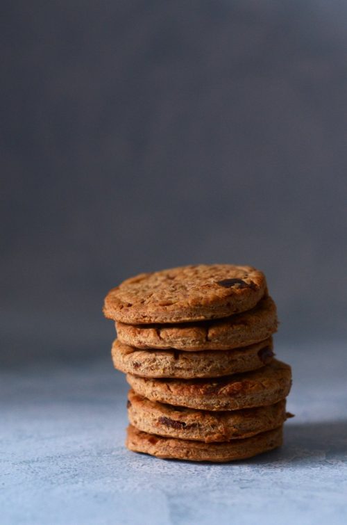 stack of winter biscuits with spices