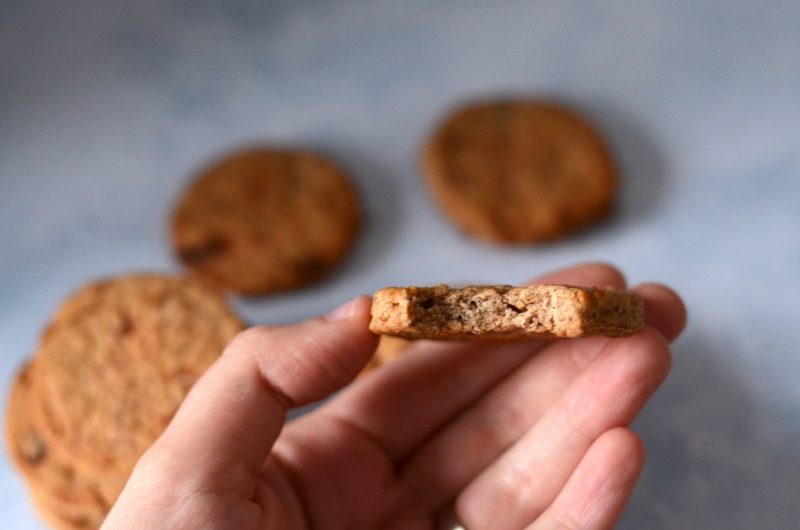 the inside of these spiced winter biscuits or cookies