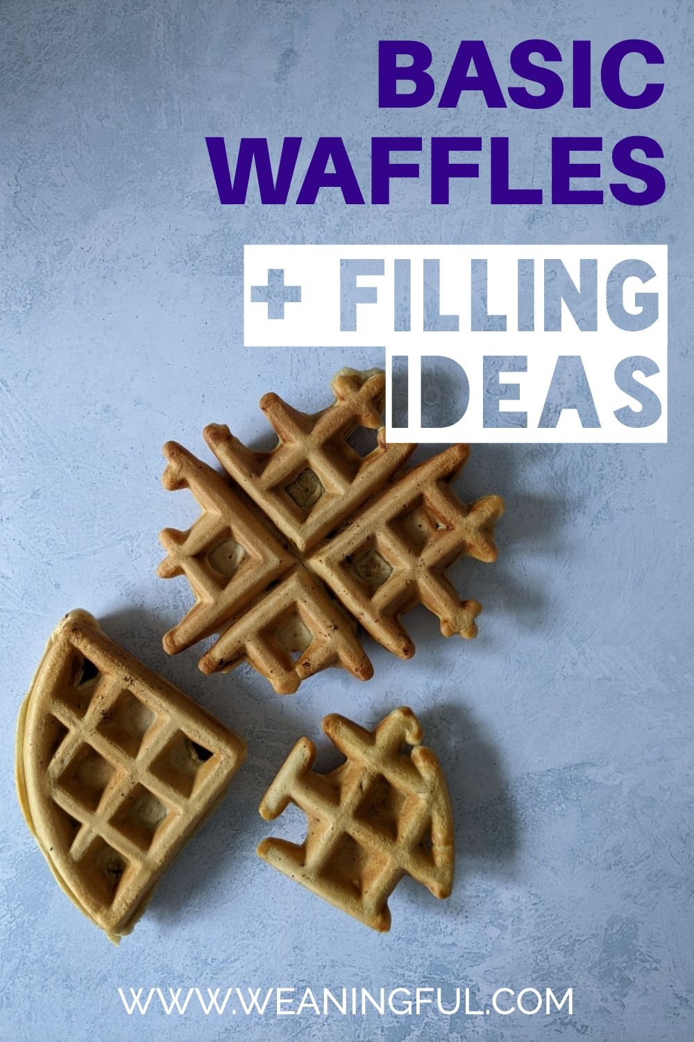 These basic waffles are a great way to introduce solids to your baby as they can be adapted and filled with almost everything from fruits and veggies to nuts and herbs and spices.