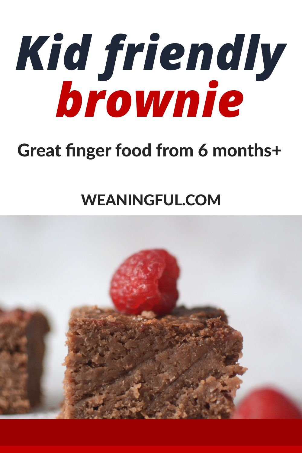 This kid friendly brownie is great for babies just starting solids at 6 months+, picky toddlers who like to eat like the grownups do or older kids who would like a healthy treat from time to time. Makes great finger food, even for babies with no teeth.